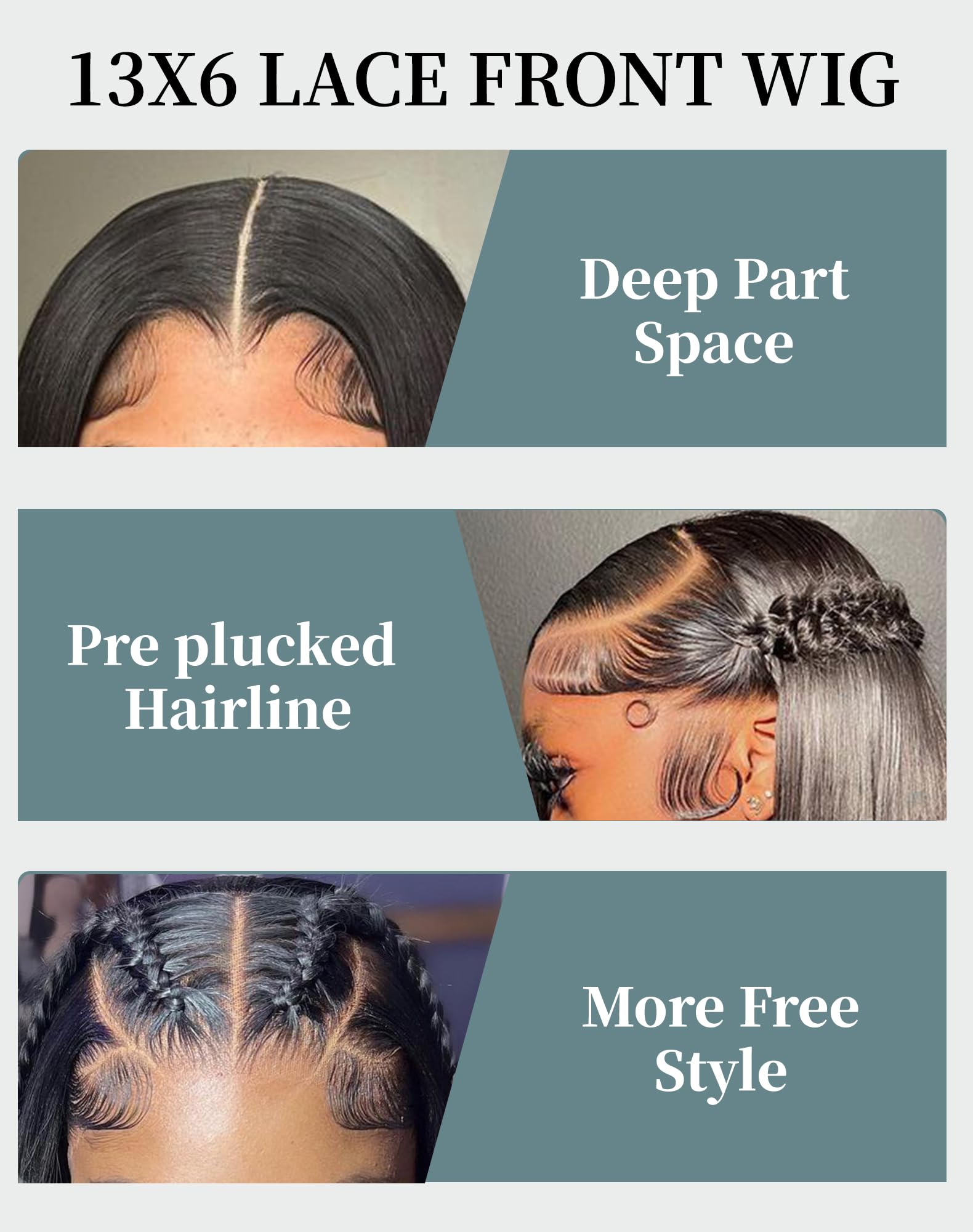 Cllok 200 density and virgin hair for a full, natural look
