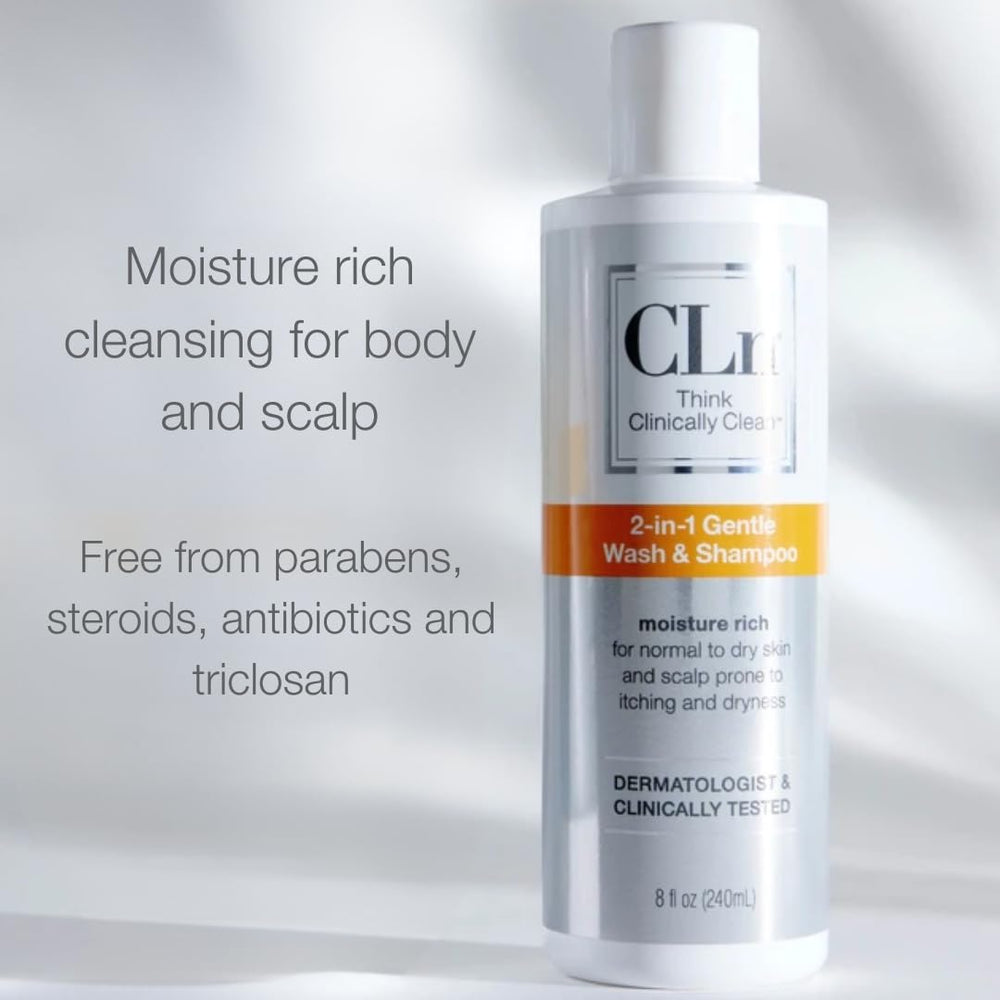 CLn 2-in-1 moisturizing glycerin glow emphasizes hydration during cleanse.