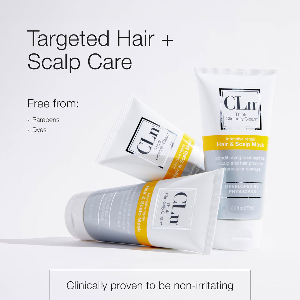 CLn Hair Mask all-hair-types image shows versatile use across textures.