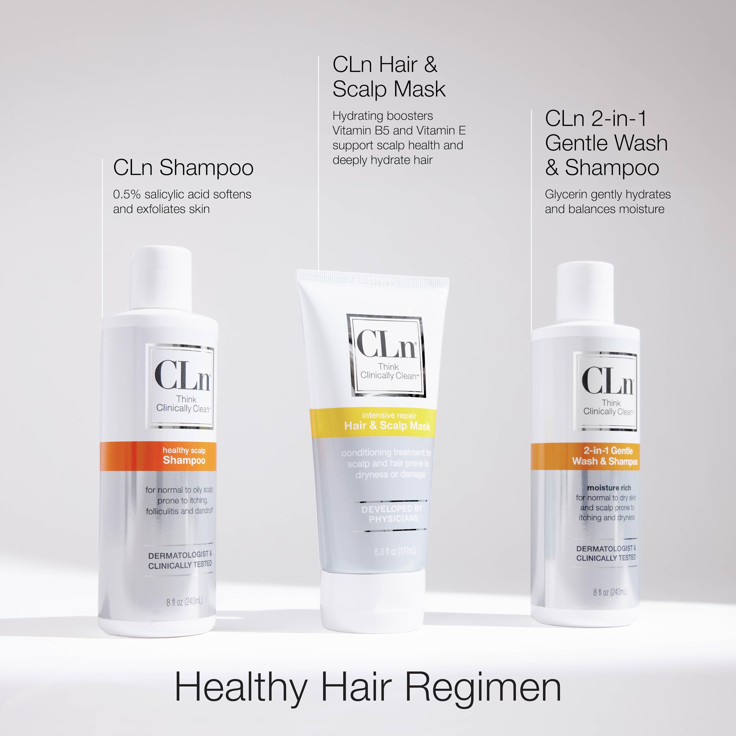 CLn Hair Mask soft and smooth finish after use with frizz reduction.
