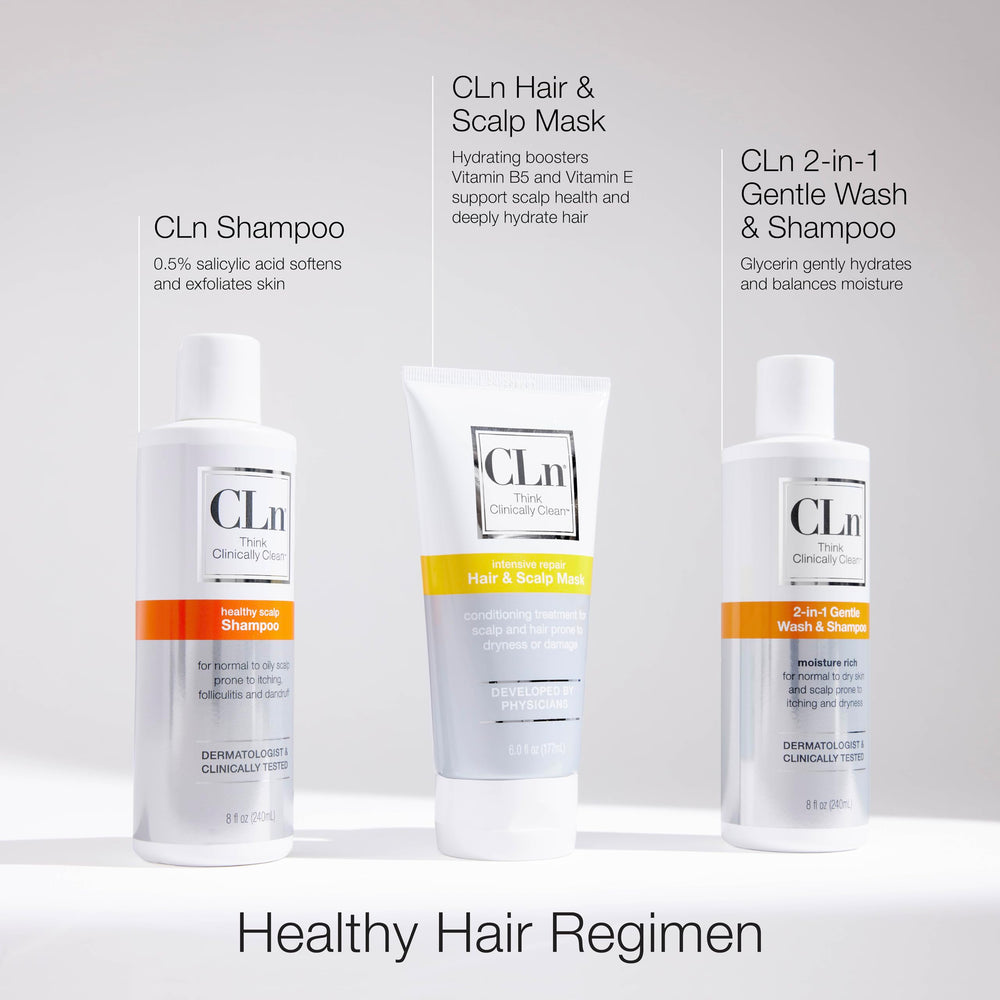 CLn Hair Mask soft and smooth finish after use with frizz reduction.