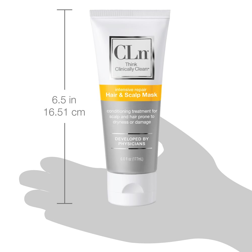 CLn Hair Mask weekly-treatment concept for deep hydration and scalp care.