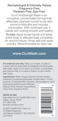 CLn ProStrength Wash foamy lather demonstrates gentle cleansing and oil control.