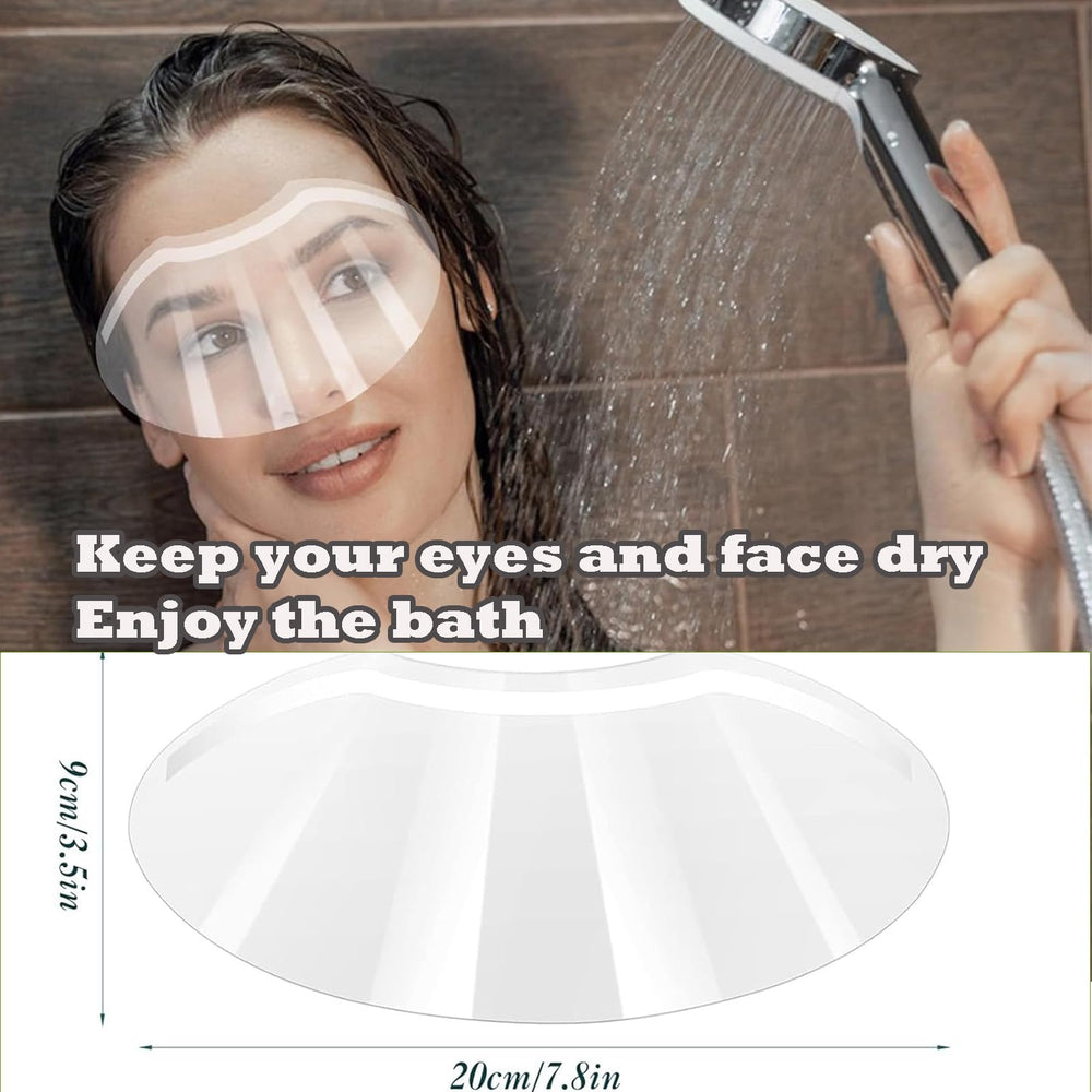 CLOEWCL face shield for shower keeps water from eyes with visibility intact.