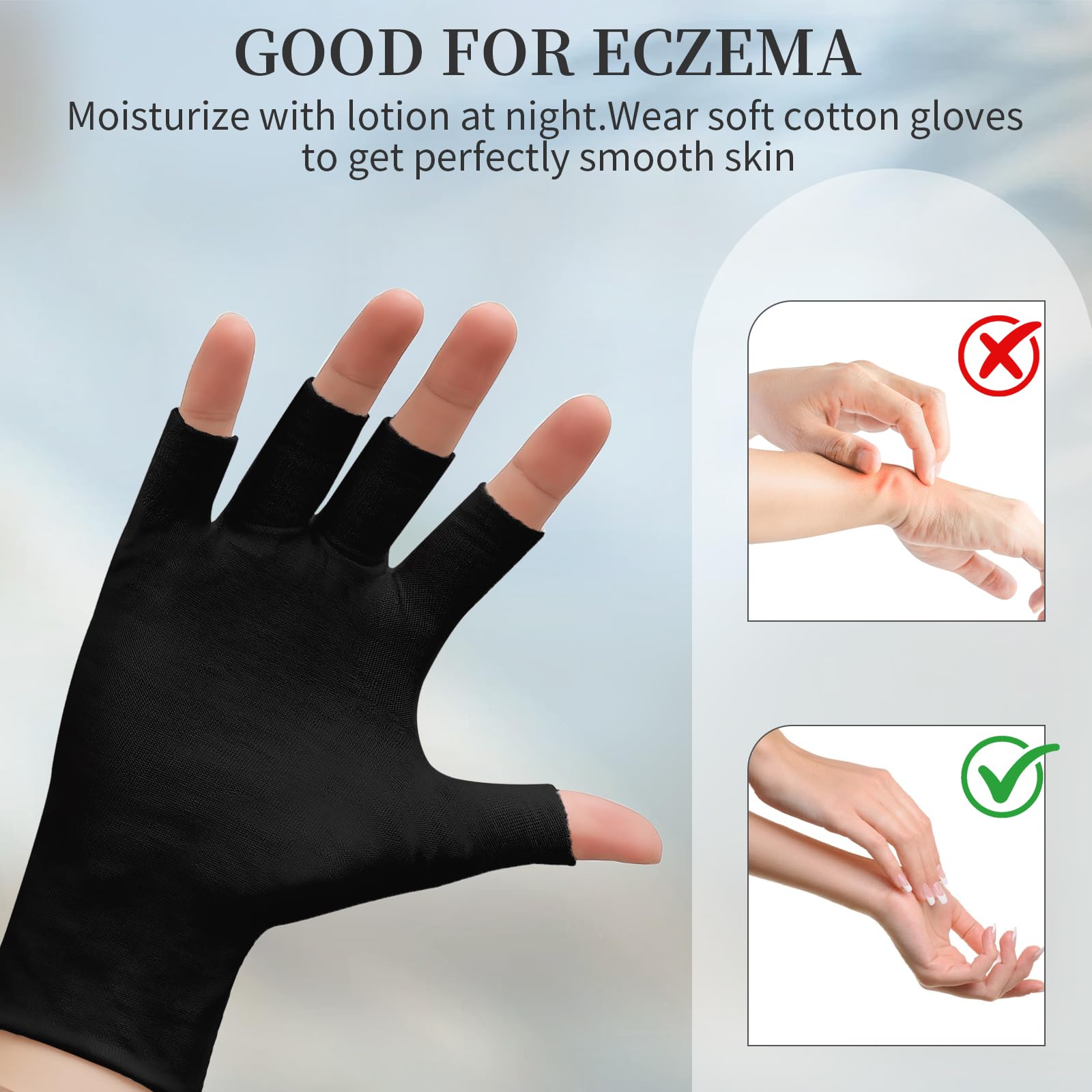 Clofiak seven-point-five-inch universal-fit gloves for comfortable all-day wear.
