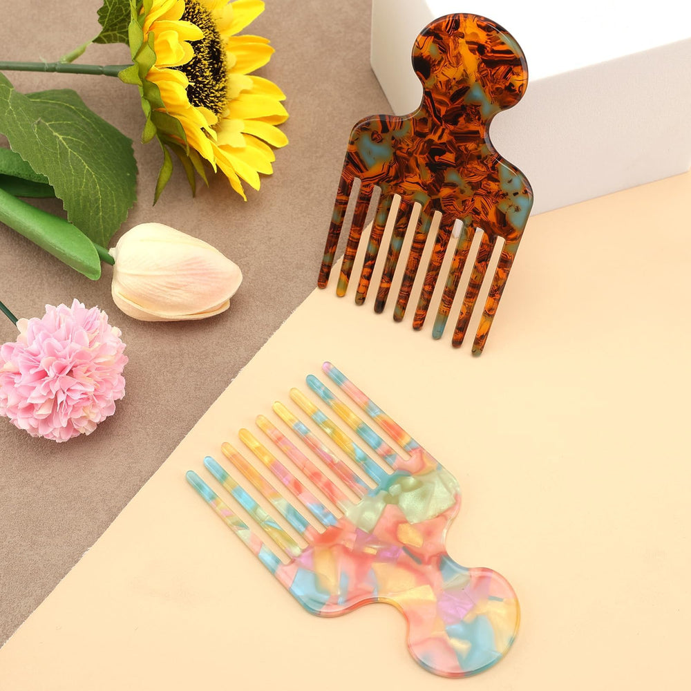 Clofiak travel-size hair pick fits in bag for on-the-go touch-ups