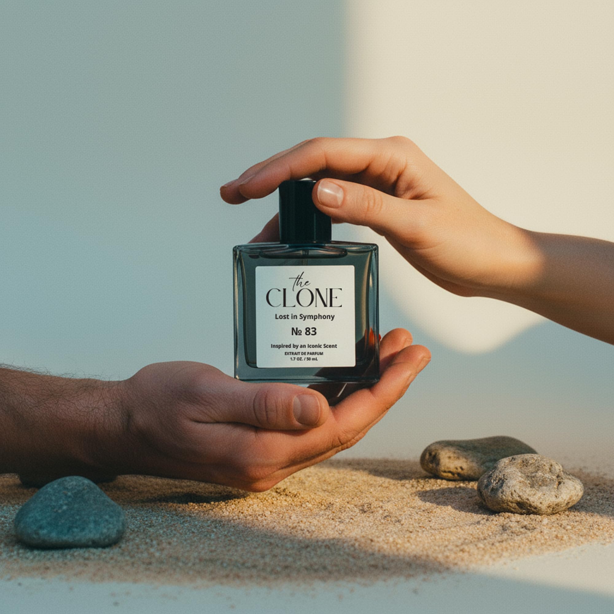Clone Lost in Symphony No. 83 application: balanced unisex fragrance for any event.