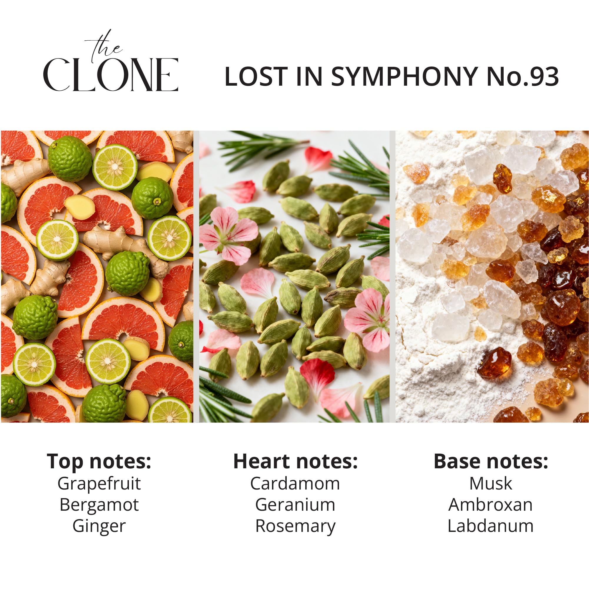 Clone Lost in Symphony No. 83 spray: concentrated aroma for lasting impressions.