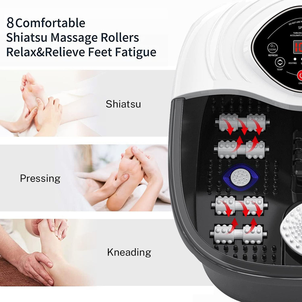 Closewave Foot Spa includes Epsom salt for a calming, spa-like soak.