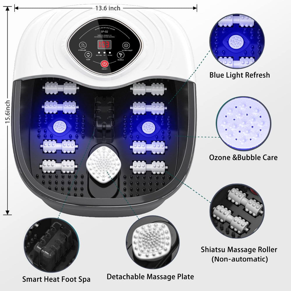 Closewave Foot Spa maintains water temperature for consistent comfort during use.