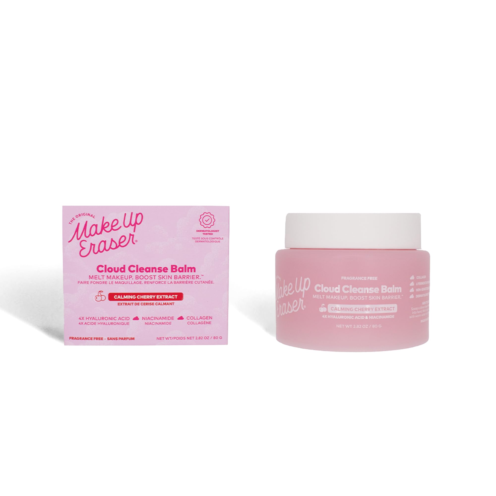 Cloud Cleanse Balm melting texture shown smoothing waterproof makeup