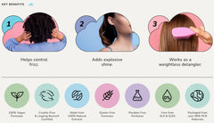 Close look at voluminous strands achieved with Cloud Haircare Leave-In