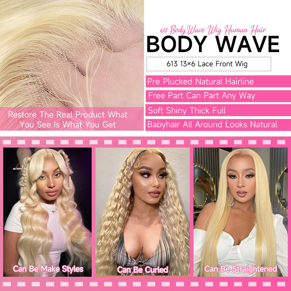Cloudeer pre-plucked 613 wig with baby hairs for a natural hairline.
