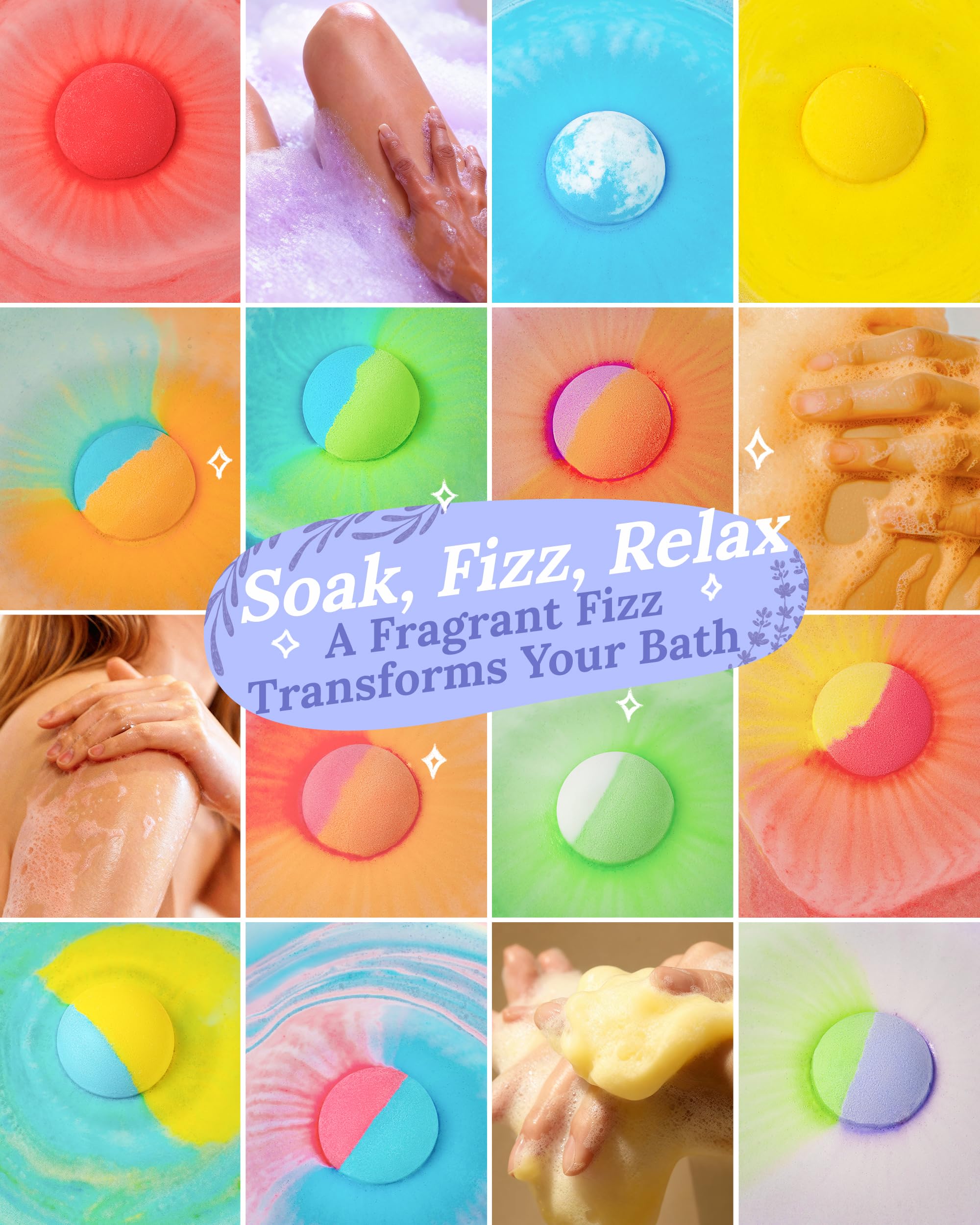 Lemon-scent CLOUQUAR bath bomb for refreshing zing and skin hydration.