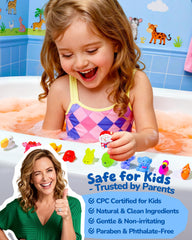 CLOUQUAR bath bombs colorful fizz reveals a surprise toy inside