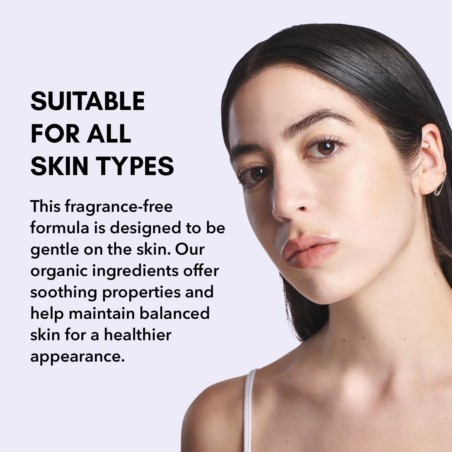 Clover Balancing Oil vegan cruelty-free label indicating ethical skincare