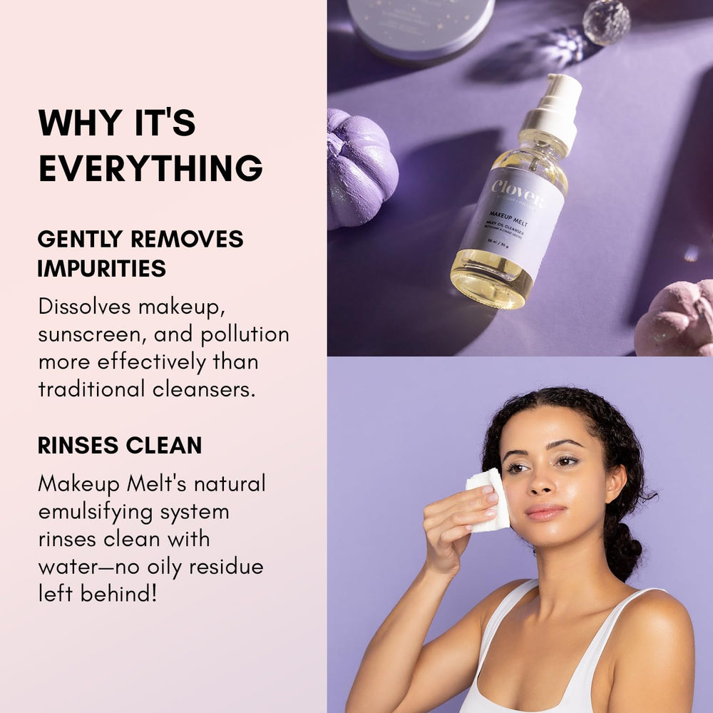 Clover Balancing Oil pairing for optimal cleansing routine.