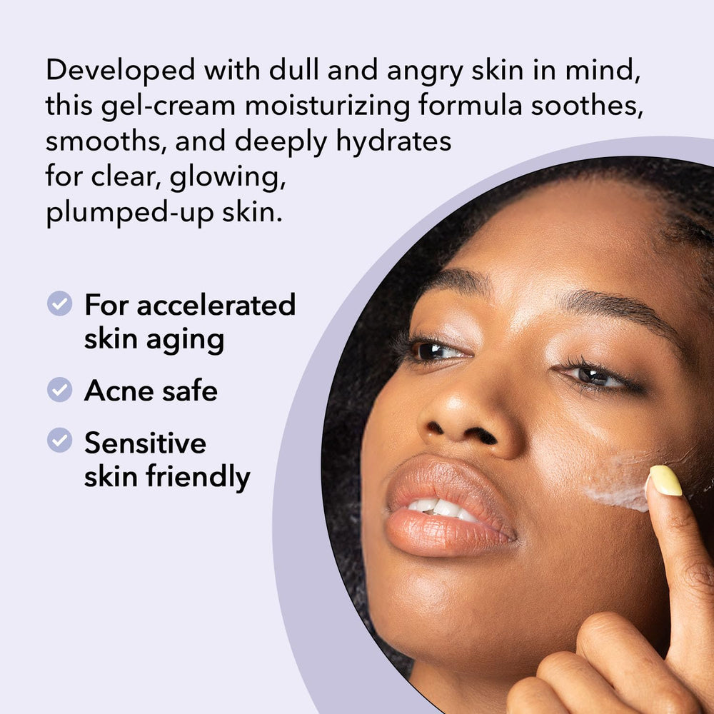 Clover Balancing Water Balm routine scene suggests morning skincare step.