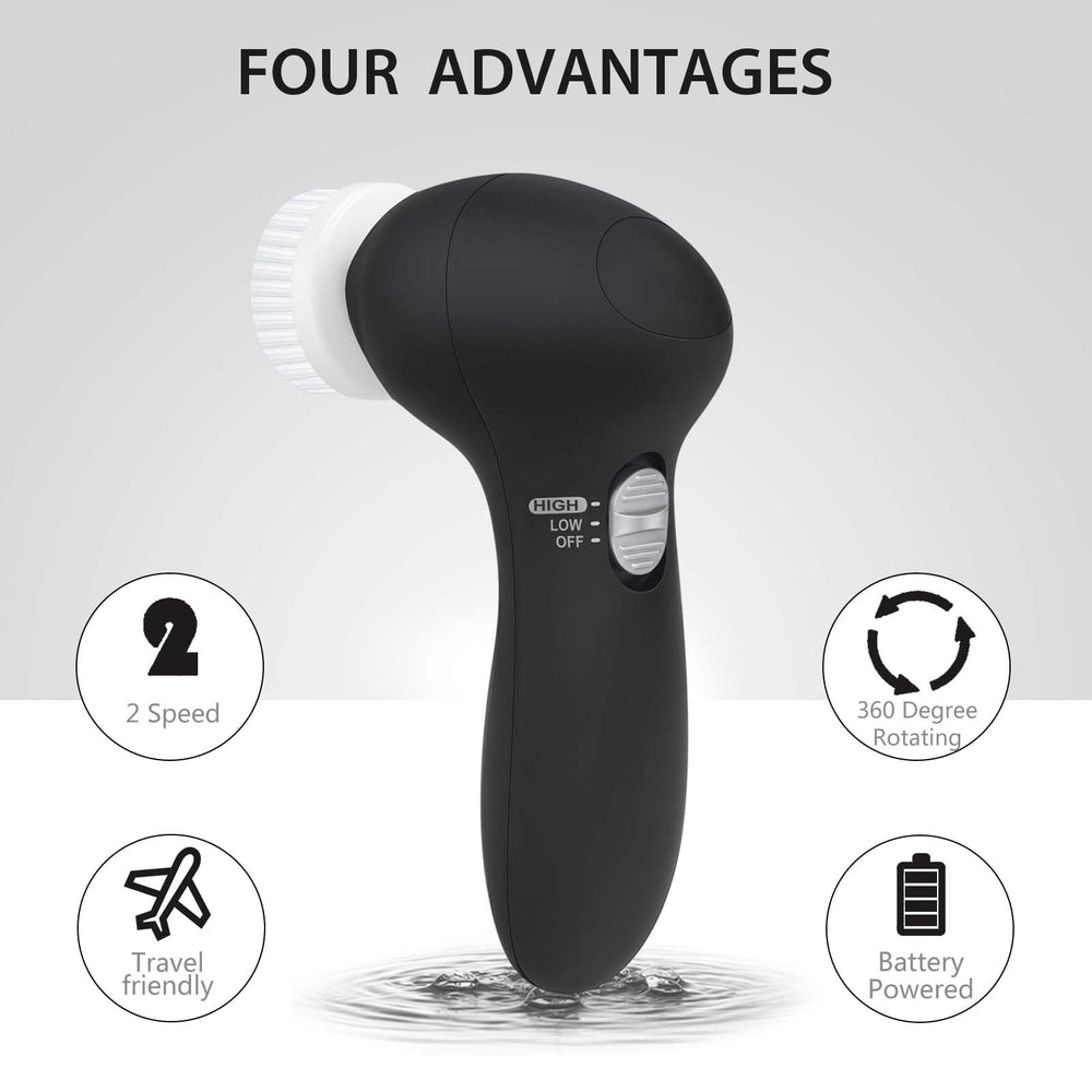 CLSEVXY brush head variety highlights two speeds for gentle to deep cleansing.