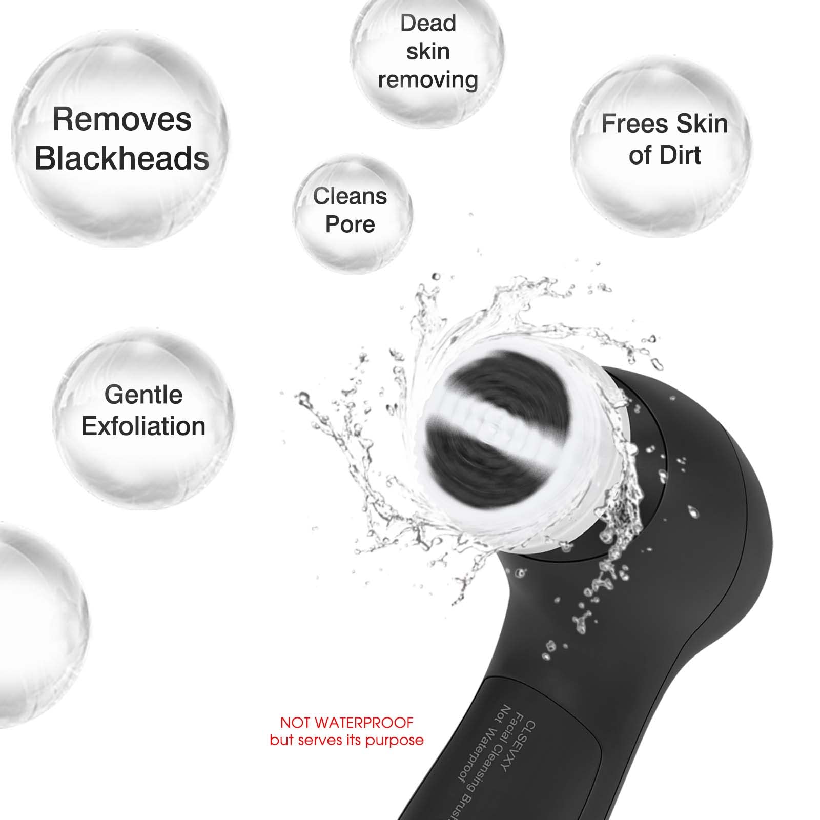 CLSEVXY compact travel design fits bag for on-the-go cleansing.