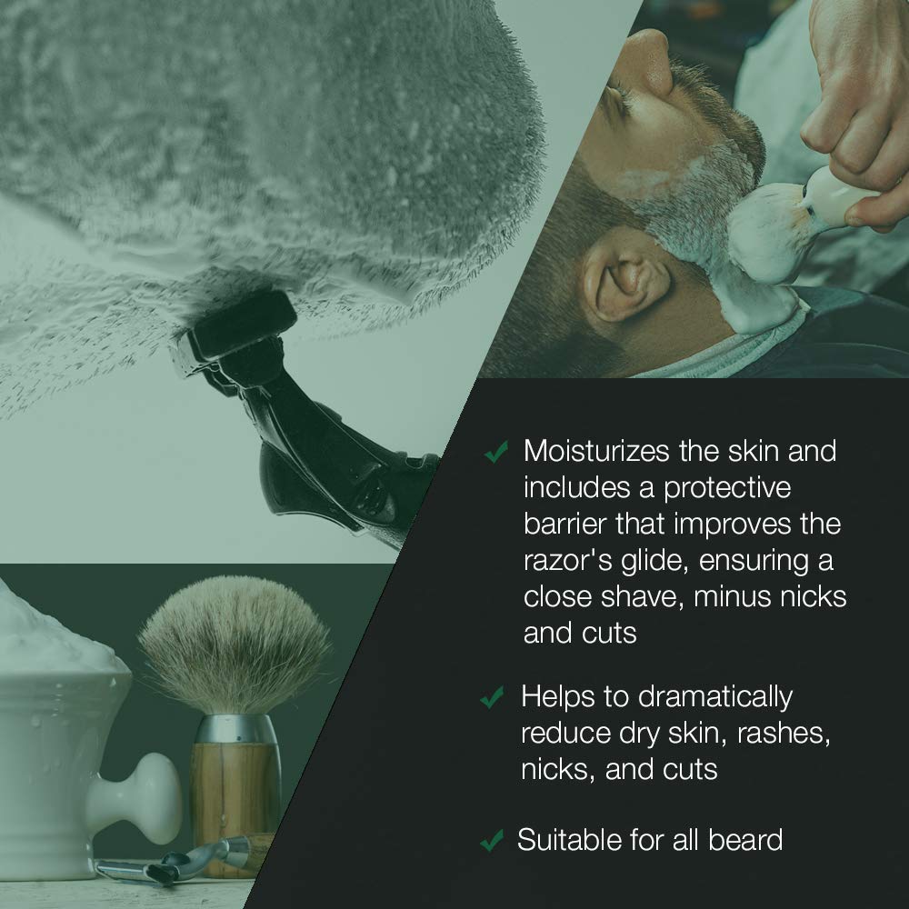 Clubman Classic Barber Shave Cream packaging front highlighting heritage and clean formulas