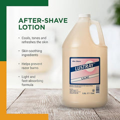 Clubman Lustray Lilac label closeup emphasizing brand heritage.