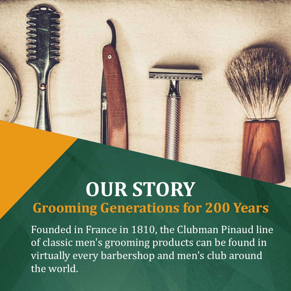 Smooth beard and skin after using Clubman Pinaud beard oil.