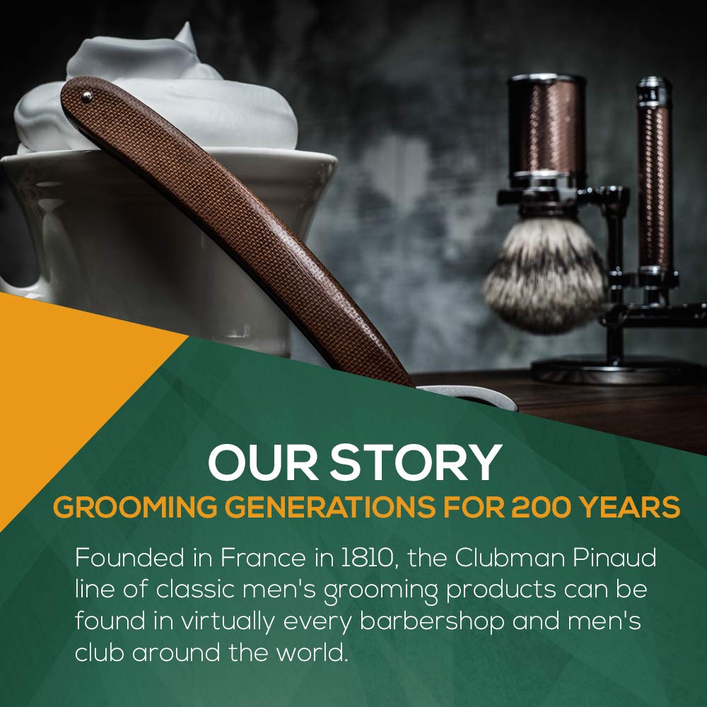 Clubman Pinaud Pre Shave Oil barber-quality result feel at home.