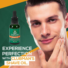 Clubman Pinaud Pre Shave Oil liquid-gold texture supports lightweight lubrication.