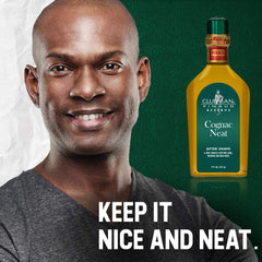 Cap of Clubman Reserve Cognac Neat aftershave suggests easy seal and ready-to-use convenience.