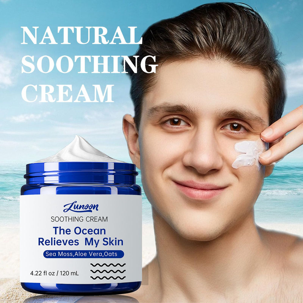 CLY AMS eczema cream application on the face showing quick absorption