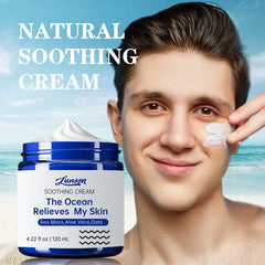 CLY AMS eczema cream application on the face showing quick absorption
