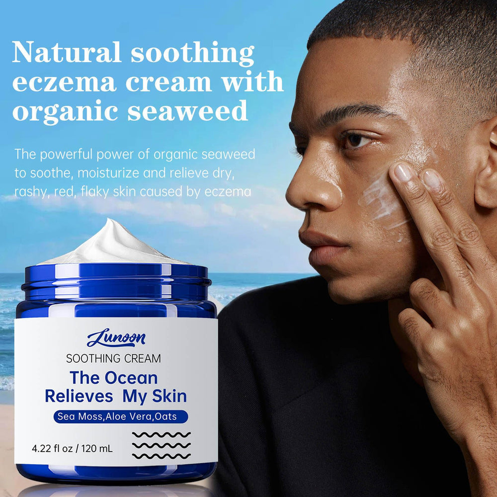 CLY AMS eczema cream texture swatch indicating lightweight, non-greasy hydration