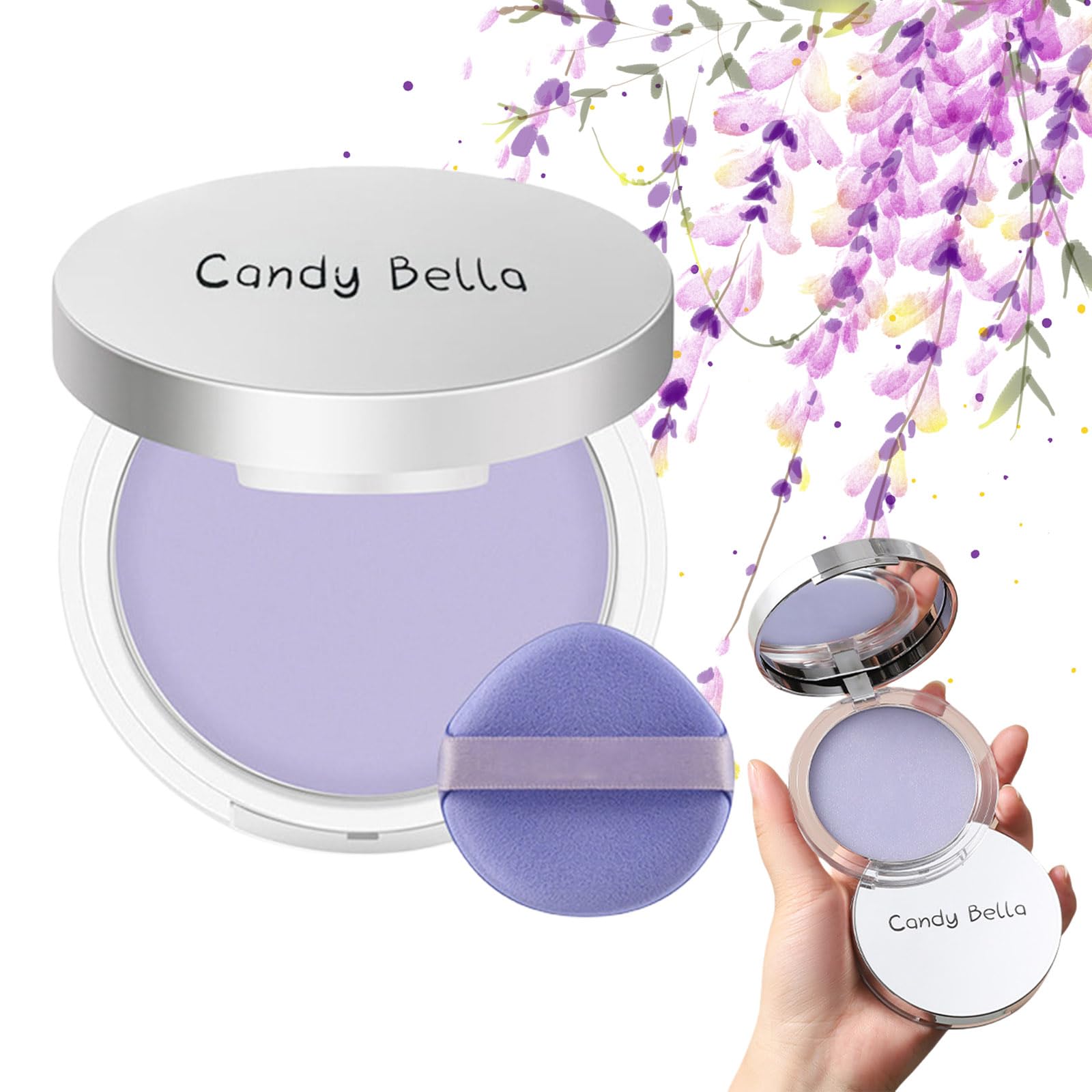 CLY AMS matte foundation powder compact delivering a silky, ultra-matte finish for shine control.