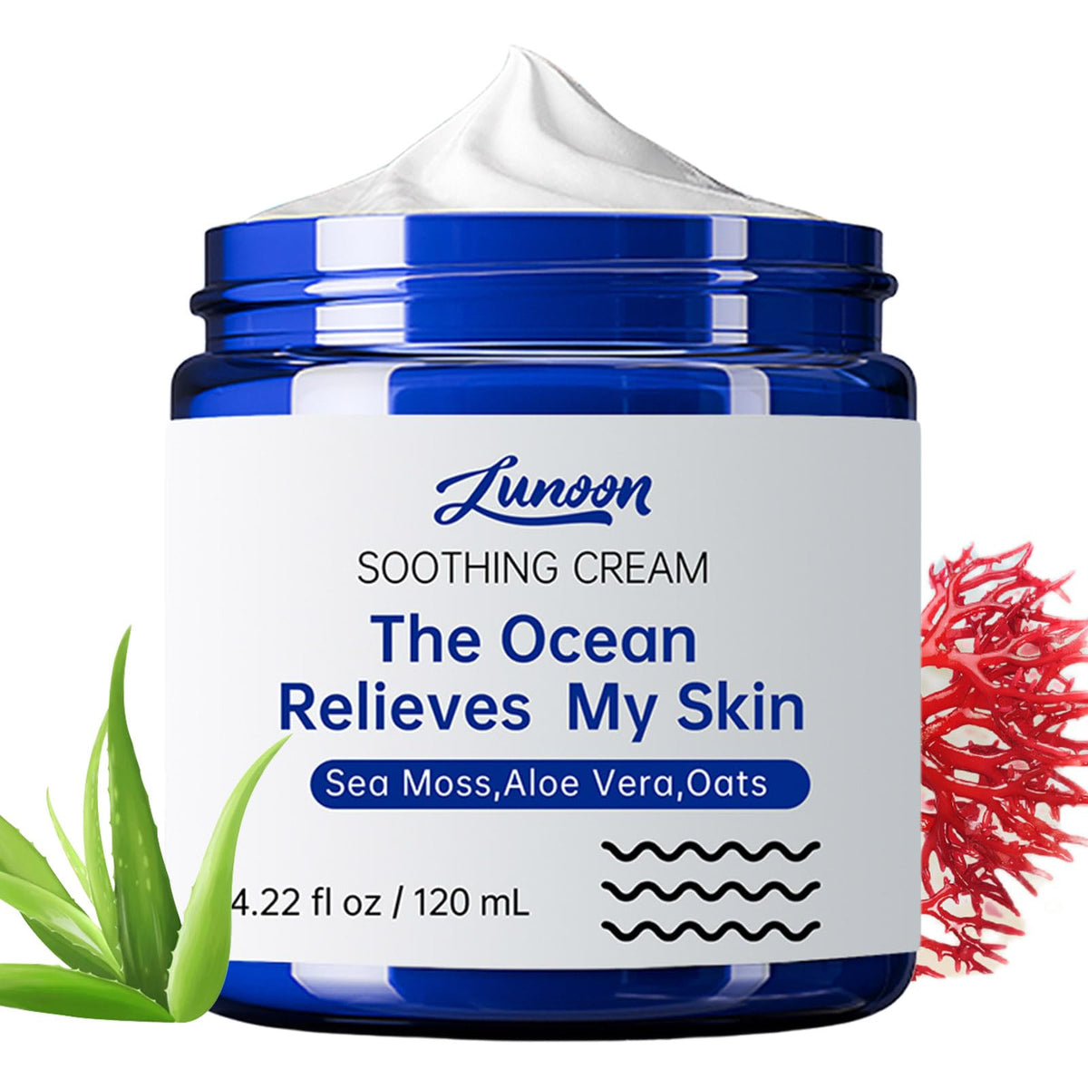 CLY AMS natural soothing eczema cream jar demonstrating deep hydration for dry skin