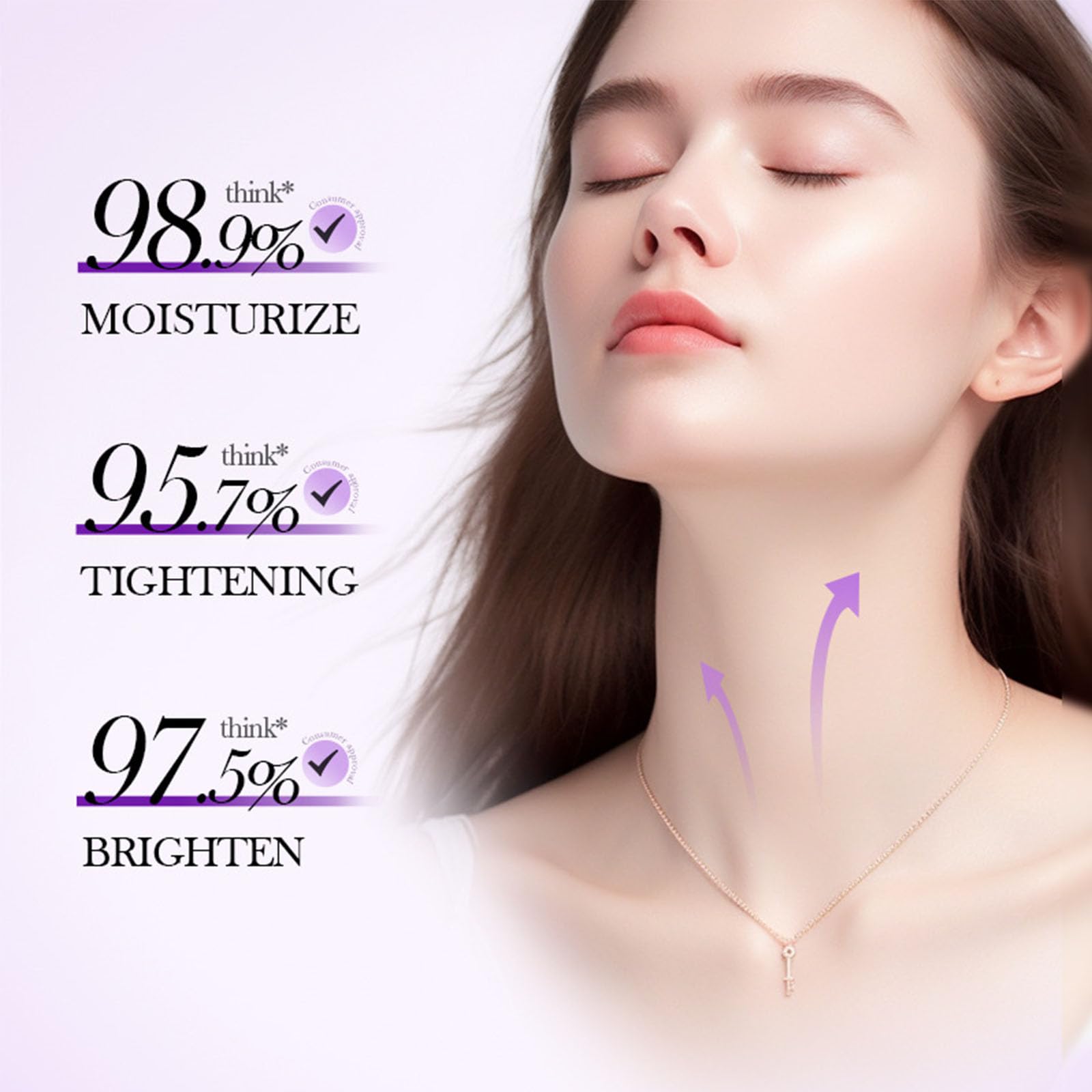 CLY AMS neck cream with vitamins C and E and retinol for texture improvement.