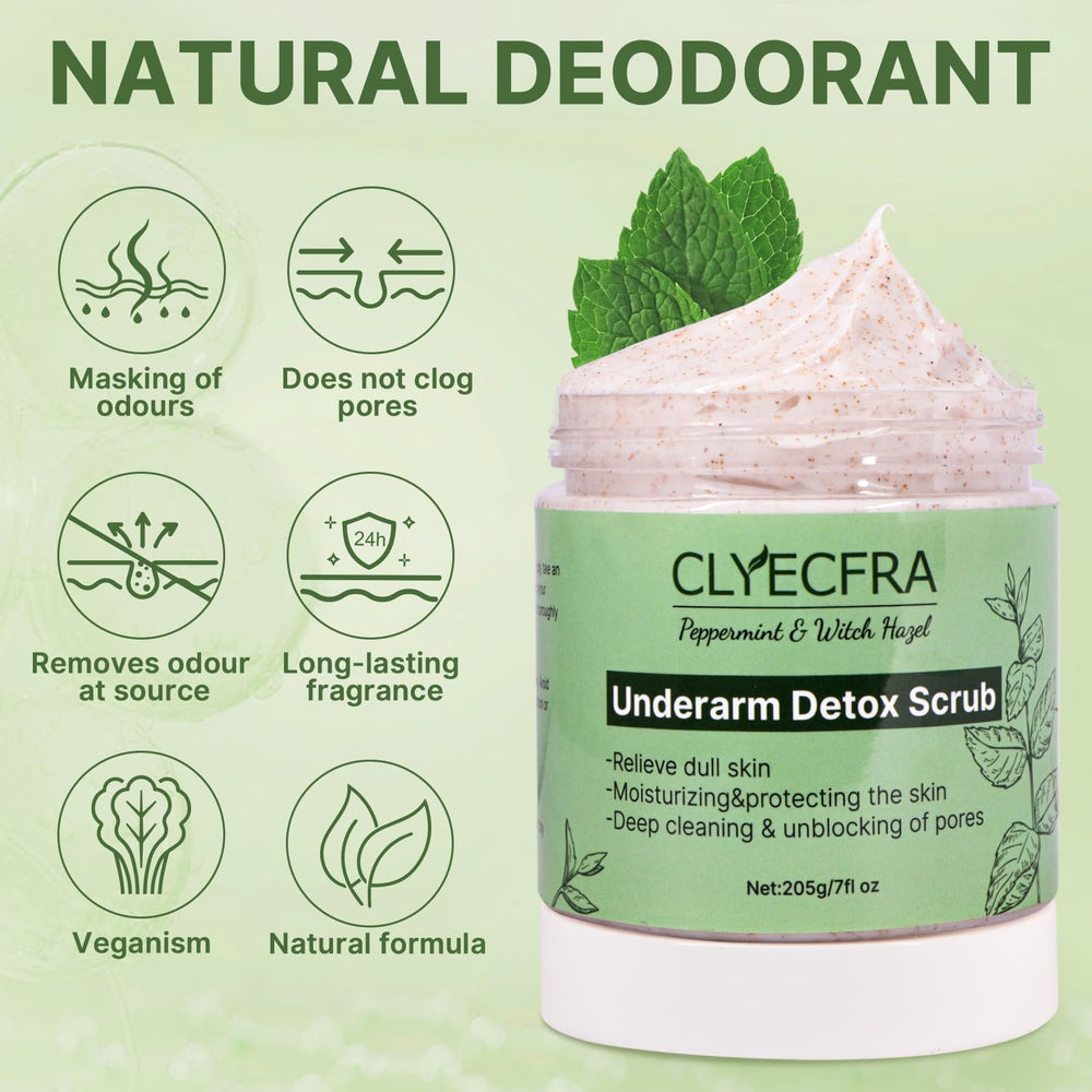 Clyecfra armpit care routine setup in shower