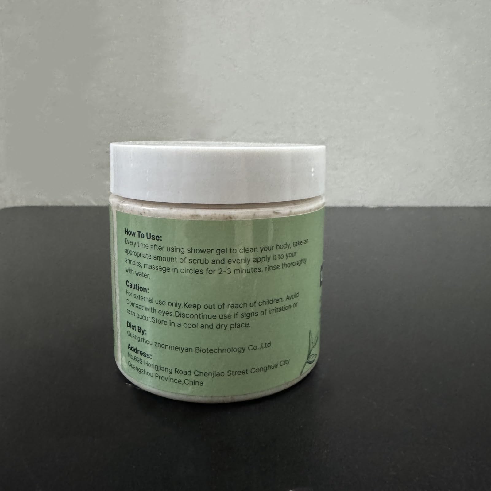 Clyecfra body scrub in shower for full-body exfoliation
