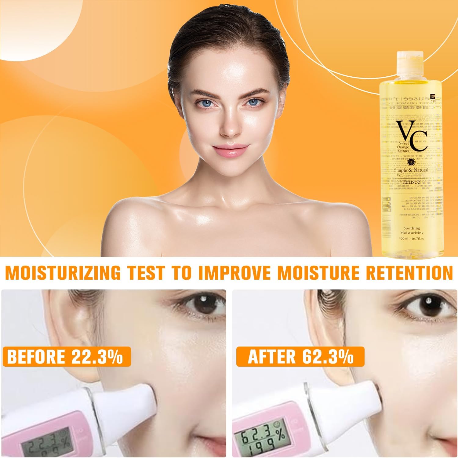 CLYXQP VC Toner in daily routine for morning and evening care.
