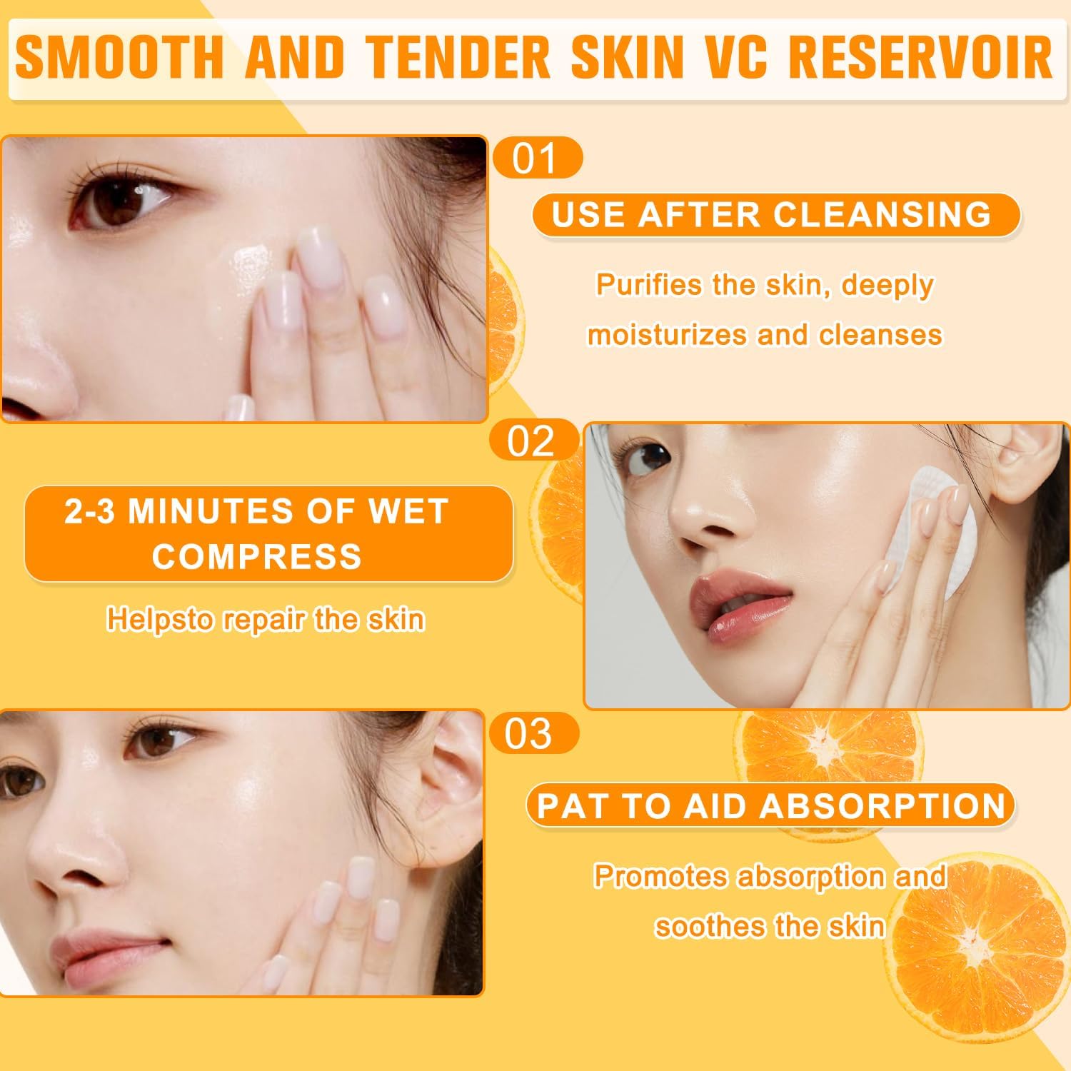 CLYXQP VC Toner ingredients highlight a nourishing, light feel without heaviness.