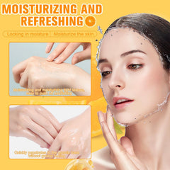 CLYXQP VC Toner swirl application demonstrates quick absorption for smooth skin.
