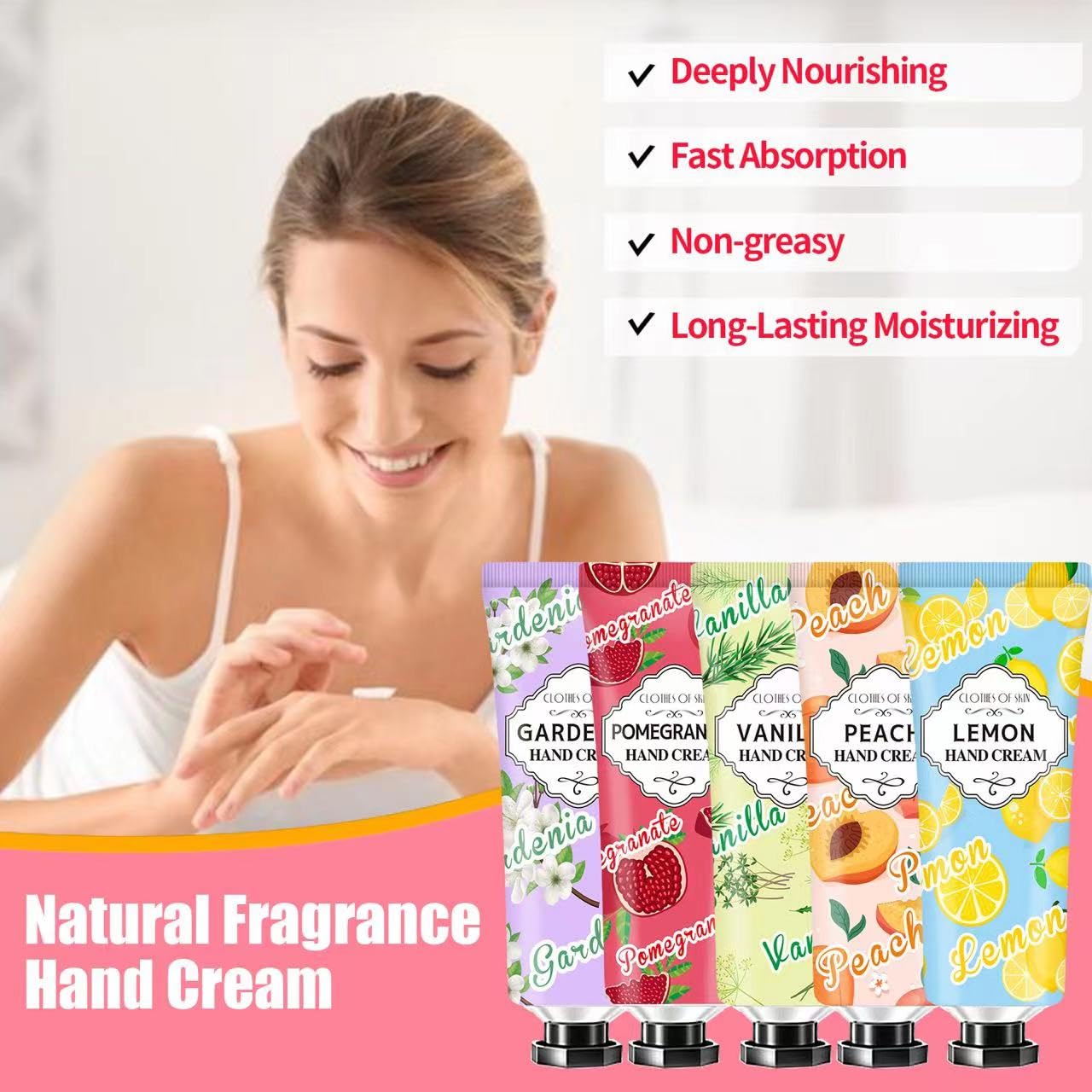 CMWGKBC 74-pack gardenia fragrance hand cream soothes dry hands with silky feel.