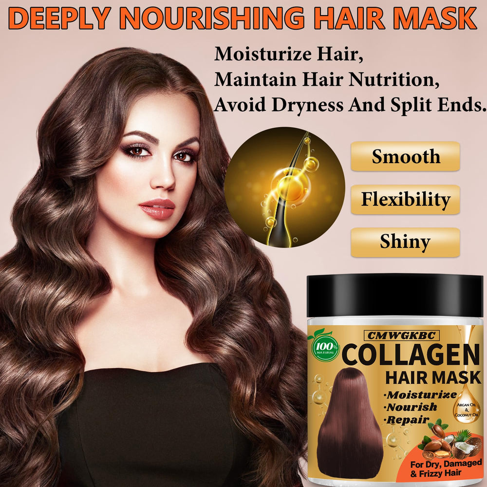 CMWGKBC all hair types hair mask application shows versatile hydration.