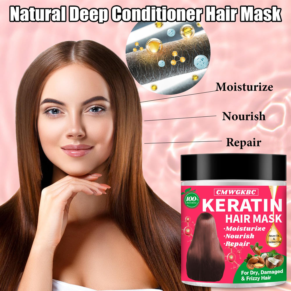 CMWGKBC natural extracts deep conditioner hair mask rich in nutrients.