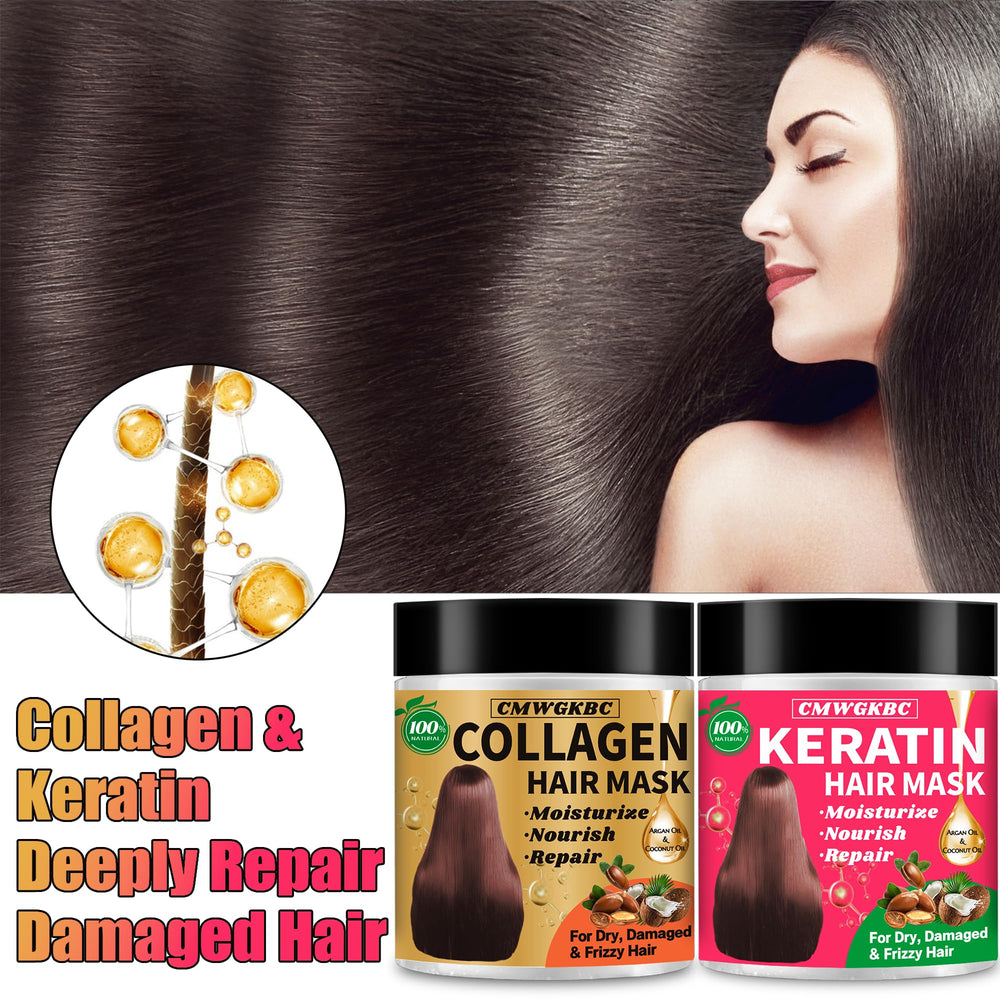 CMWGKBC natural extracts deep conditioner hair mask with creamy texture.