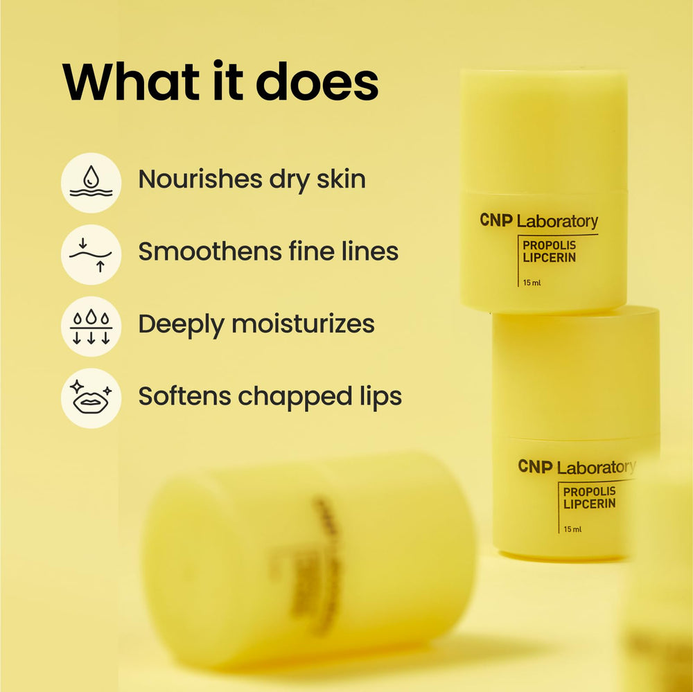 CNP Honey Lip Butter dial applicator demonstrating hygienic use
