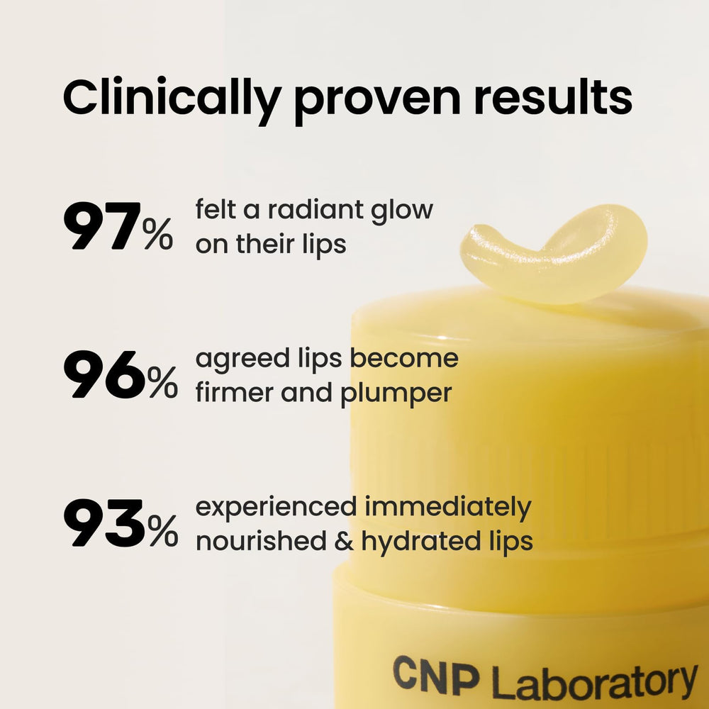 CNP Honey Lip Butter texture close-up showing lush balm–mask consistency