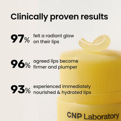CNP Honey Lip Butter texture close-up showing lush balm–mask consistency