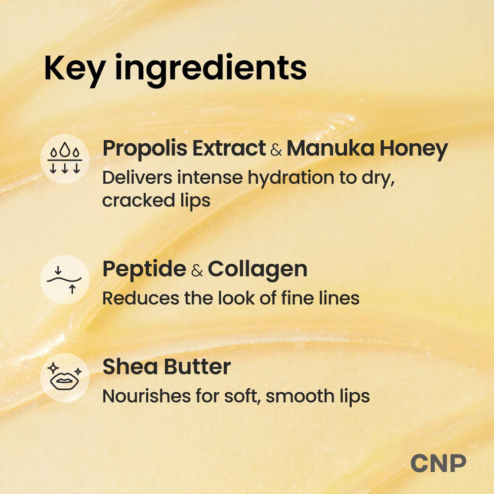 CNP Lip Butter on lips during day or night for lasting hydration