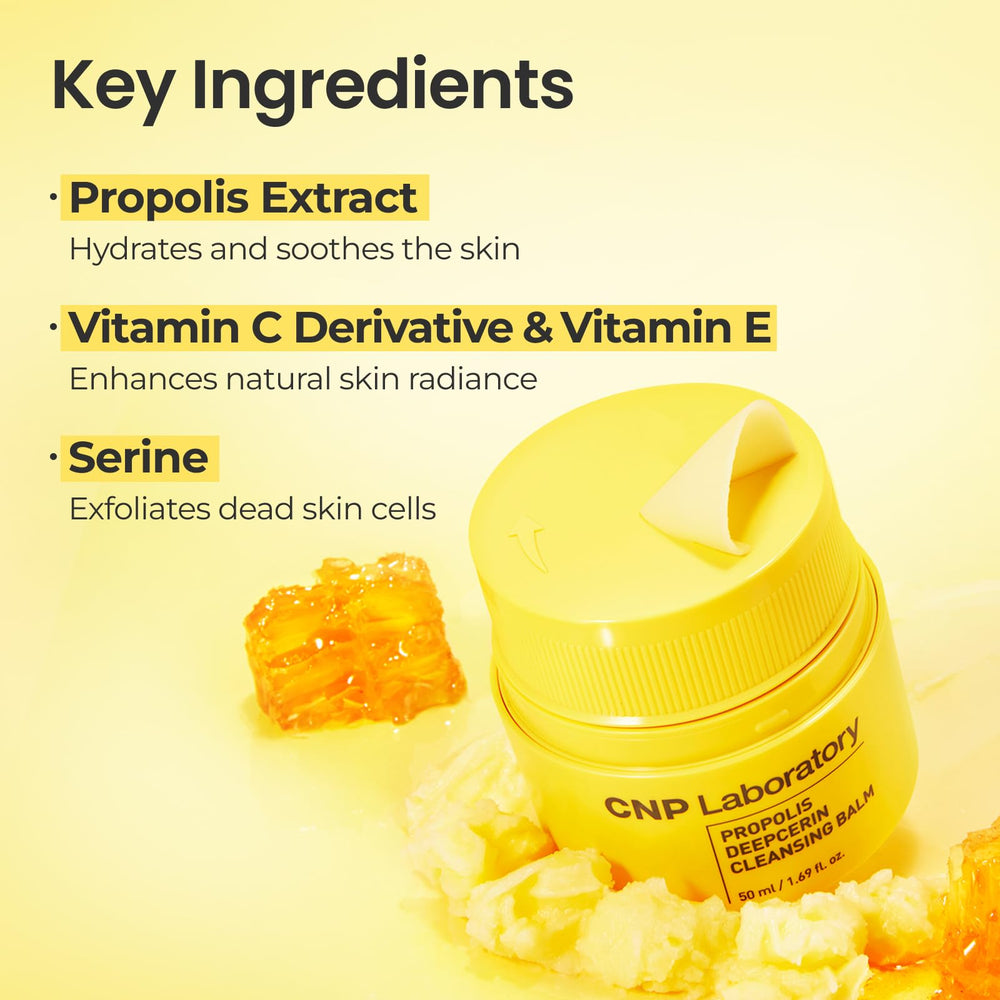 CNP Propolis Deepcerin Cleansing Balm hygienic twist-up packaging design